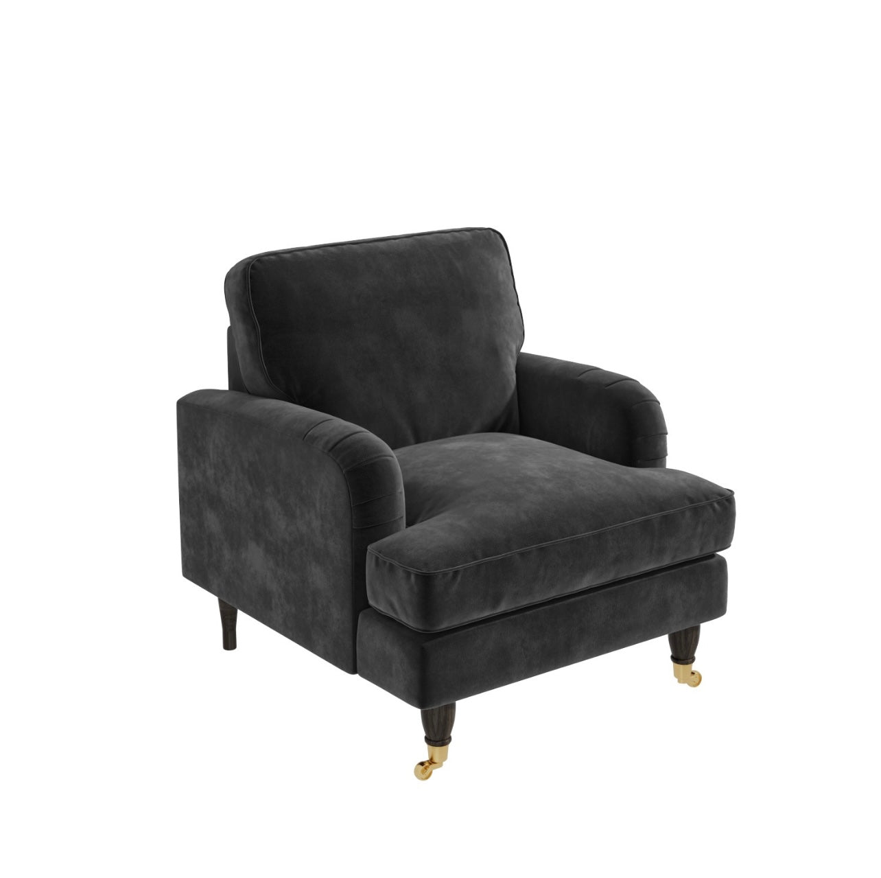 Velvet Armchair Upholstered Accent Chair Plush and Modern
