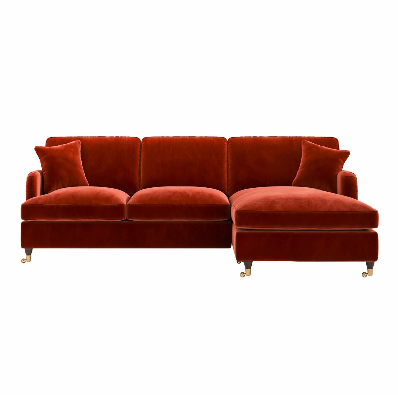 Sofa Bed Four Seater Velvet Sleeper Sofa with Mattress and Cushions
