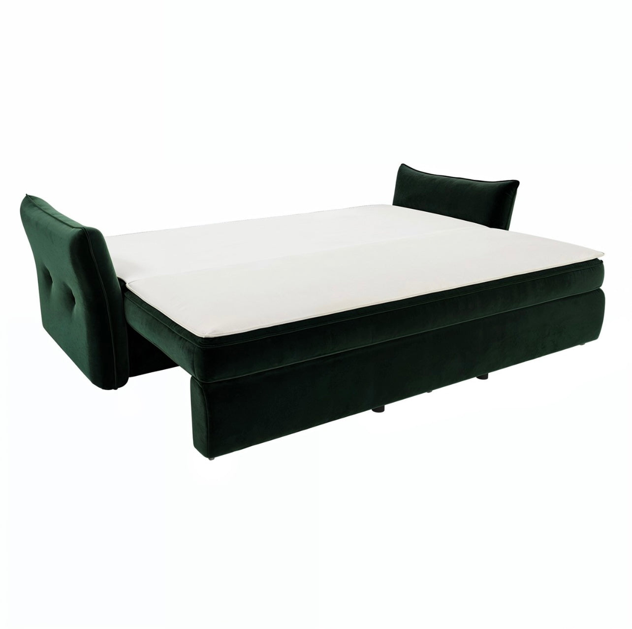 Sofa Bed 3 Seater Velvet Sleeper Sofa with Mattress and Cushions