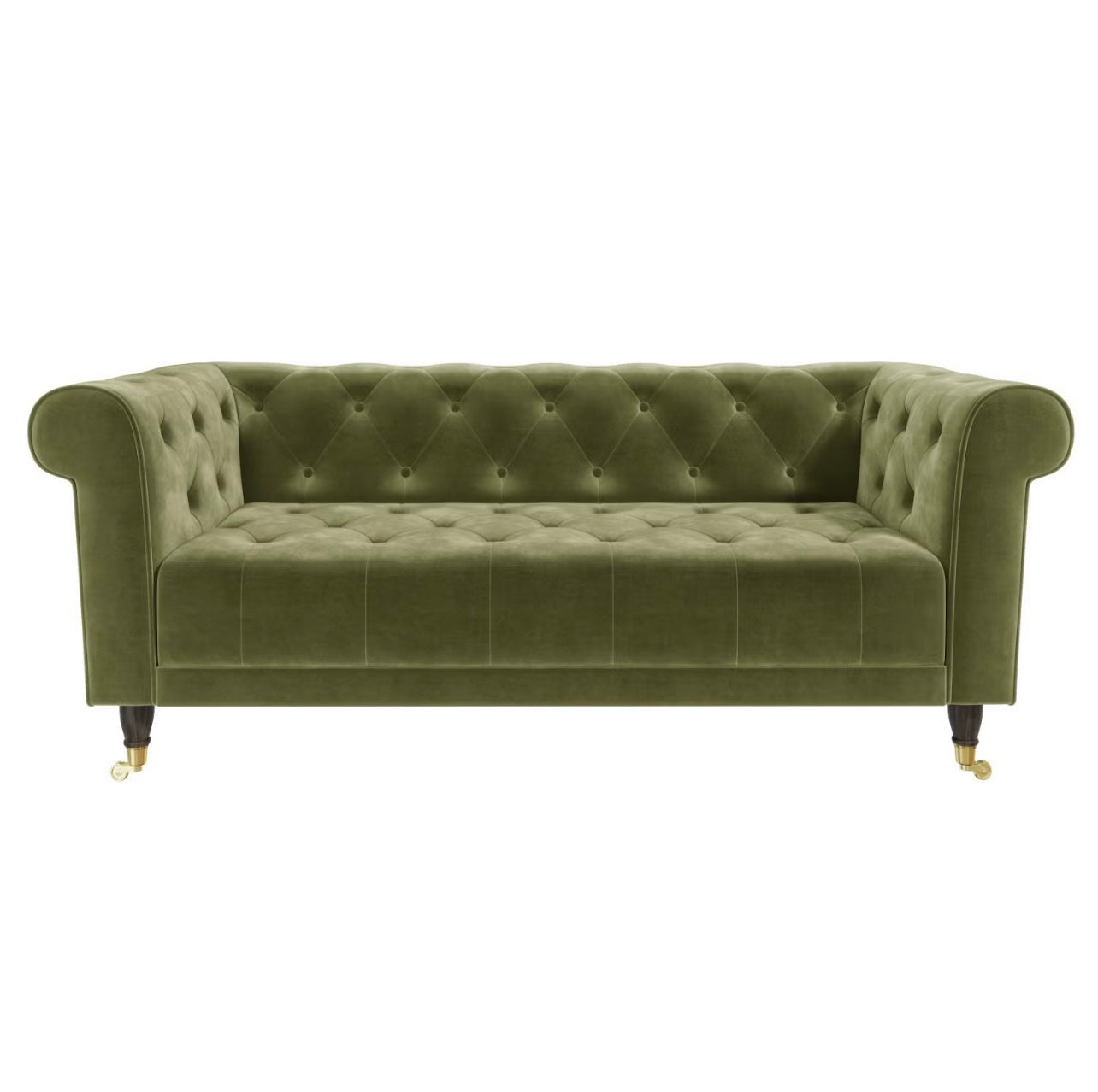 Velvet Sofa Three Seater Settee Upholstered