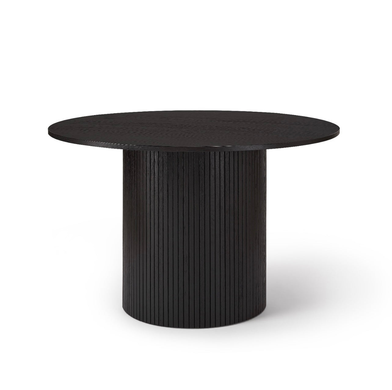 Black Dining Set Oak Table with Four Chairs