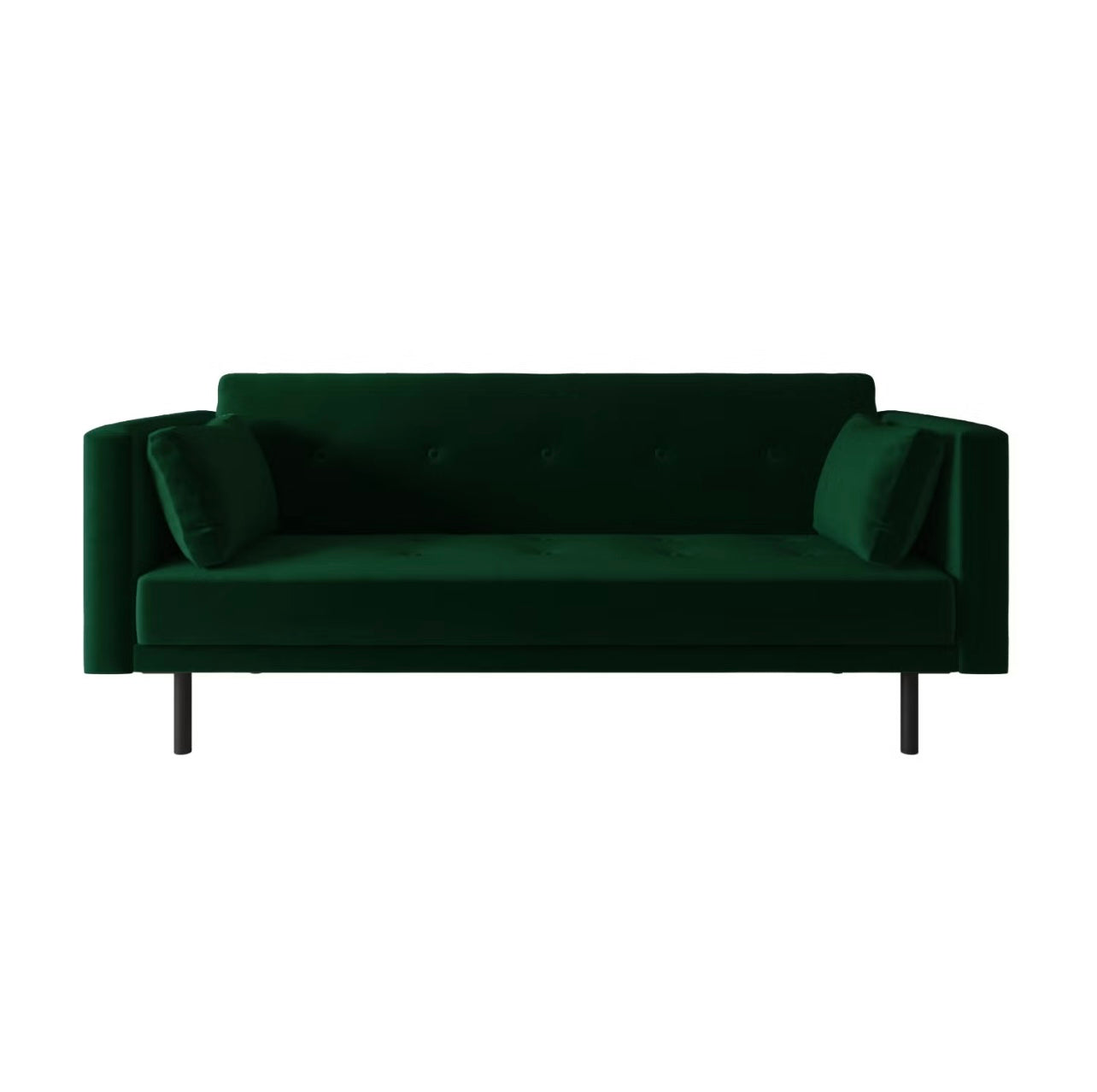Velvet Sofa Bed 3 Seater Sleeper Sofa with Cushions