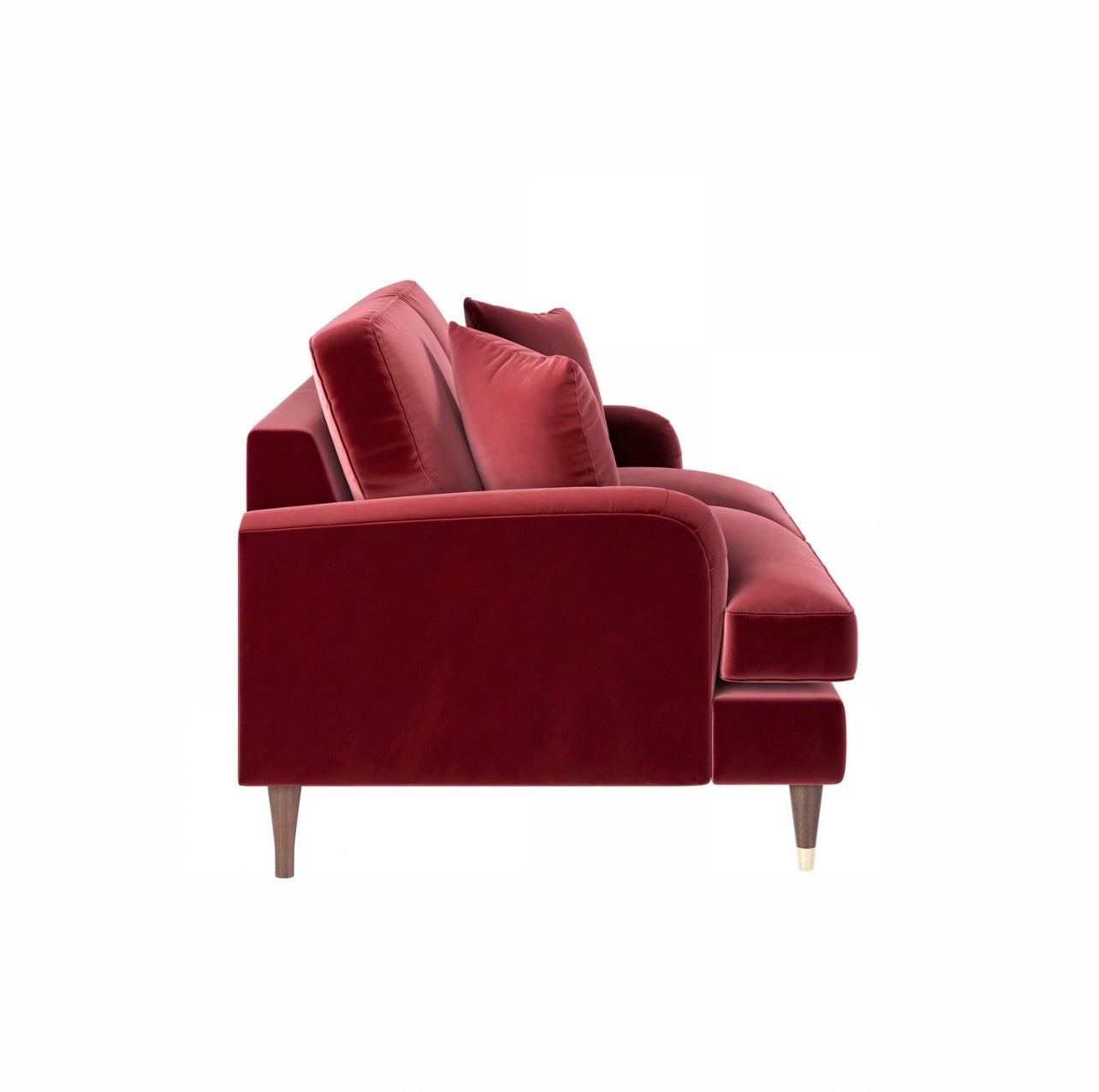Sofa 2 Seater Velvet Couch Upholstered with Cushions