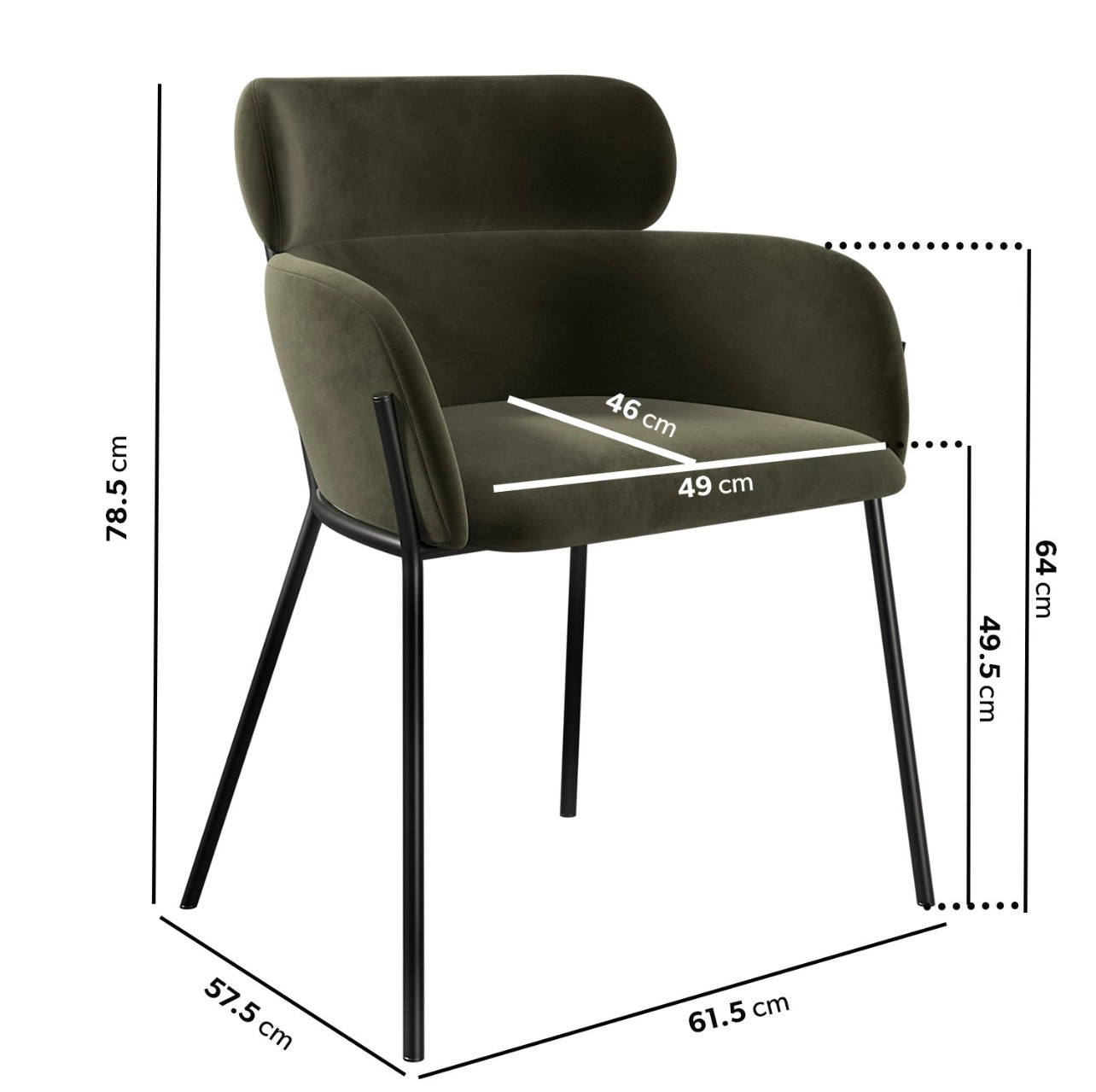 Black Dining Set Table and Four Chairs