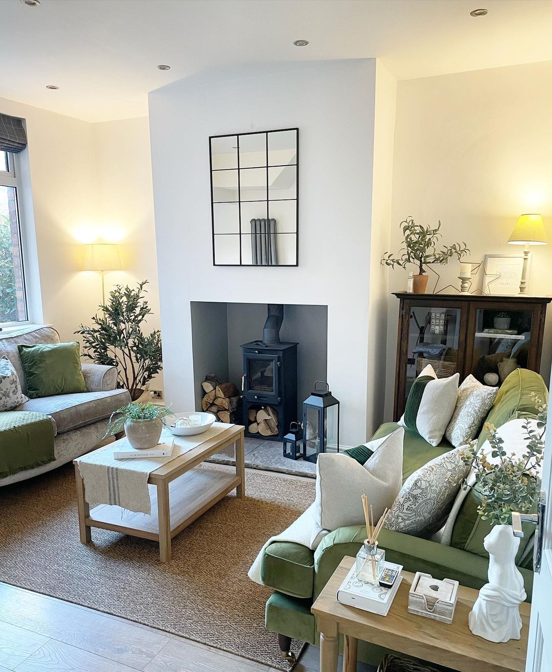 Velvet Sofa Three Seater Couch Upholstered with Cushions