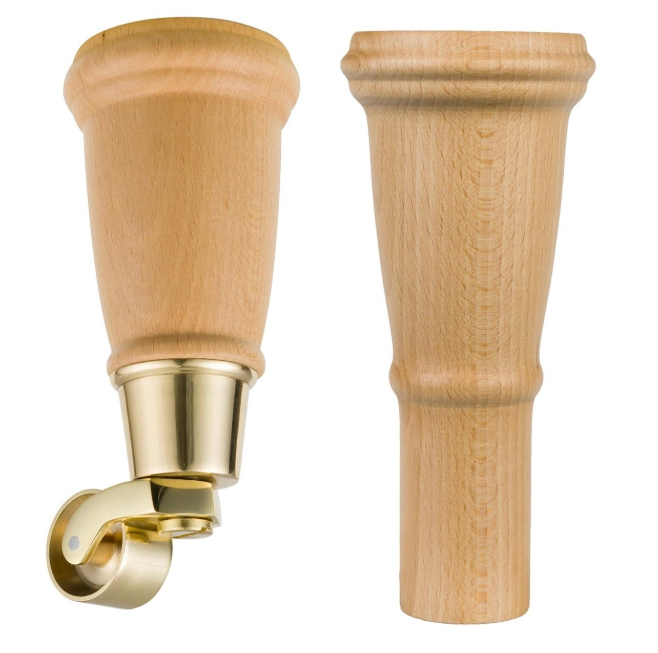 Set of 4 Seat Legs Light Oak