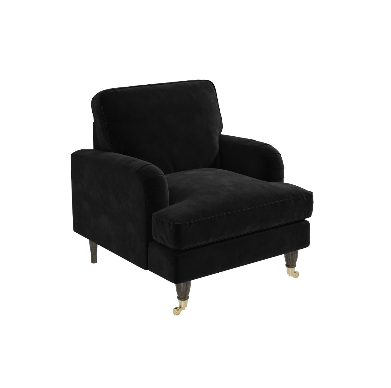 Velvet Armchair Upholstered Accent Chair Plush and Modern