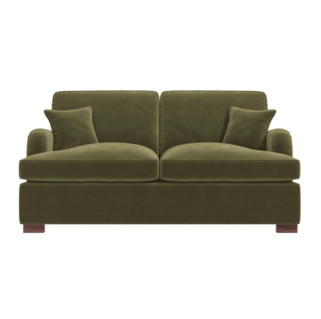 Velvet Sofa Bed 2 Seater Sleeper Sofa with Mattress and Cushions