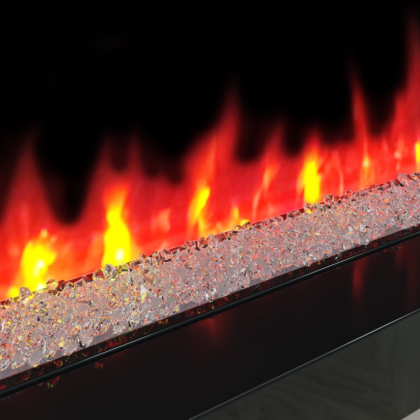 Electric Fireplace LED Flame Freestanding with Remote Control