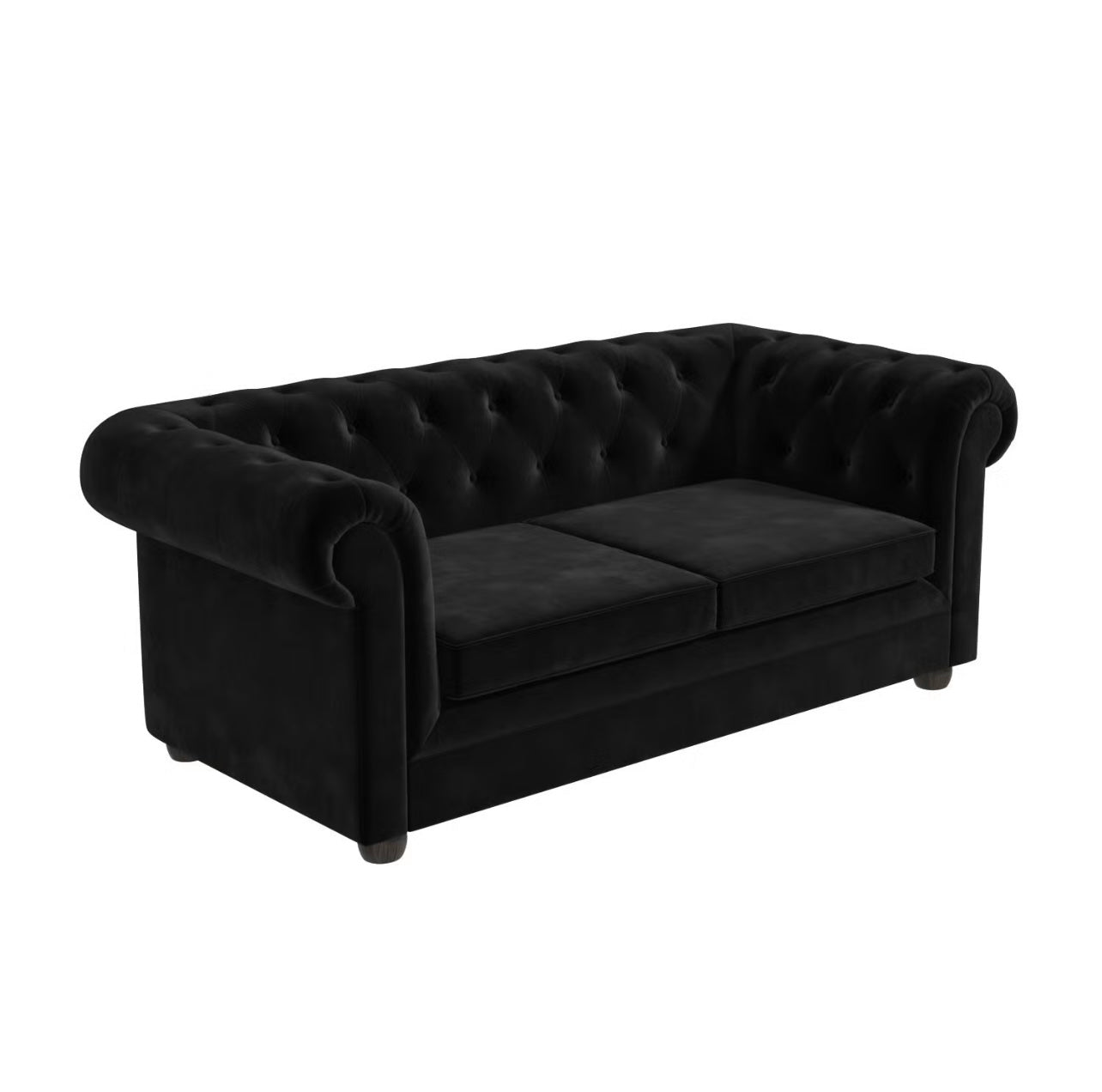 Velvet Sofa Bed Three Seater Sleeper Sofa with Mattress