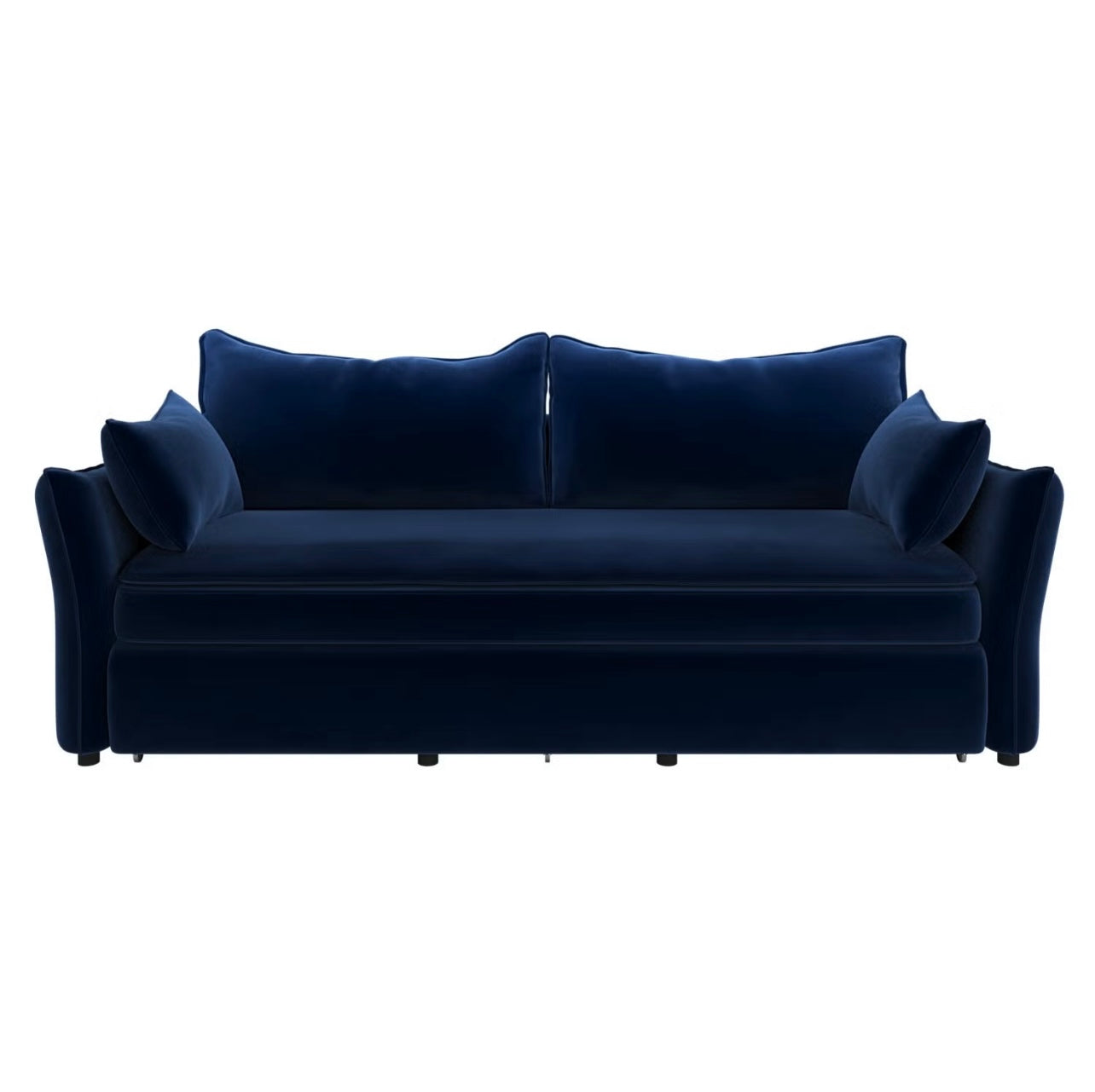 Sofa Bed 3 Seater Velvet Sleeper Sofa with Mattress and Cushions