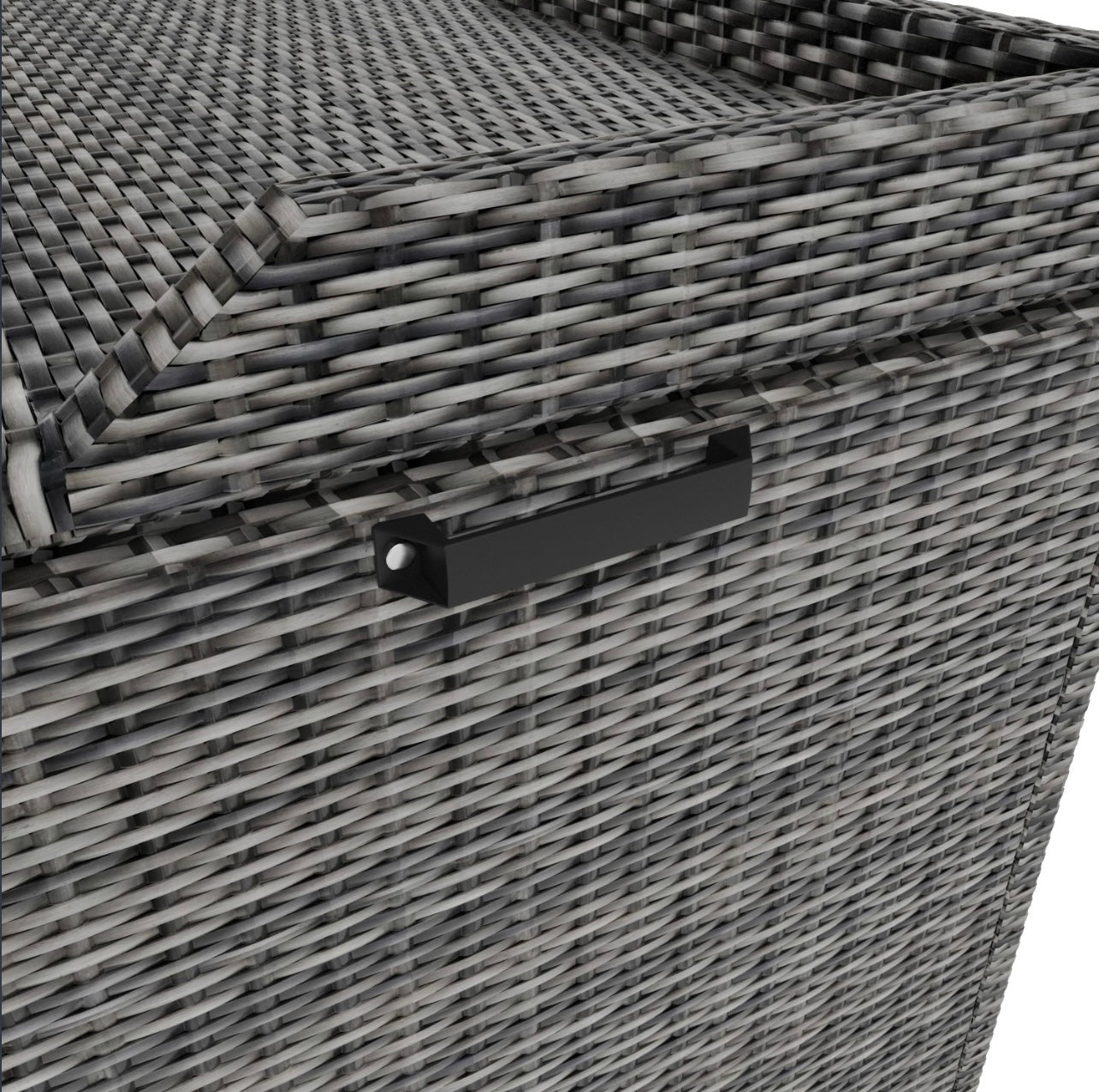 Rattan Cushion Box with Gas Lift Outdoor Patio