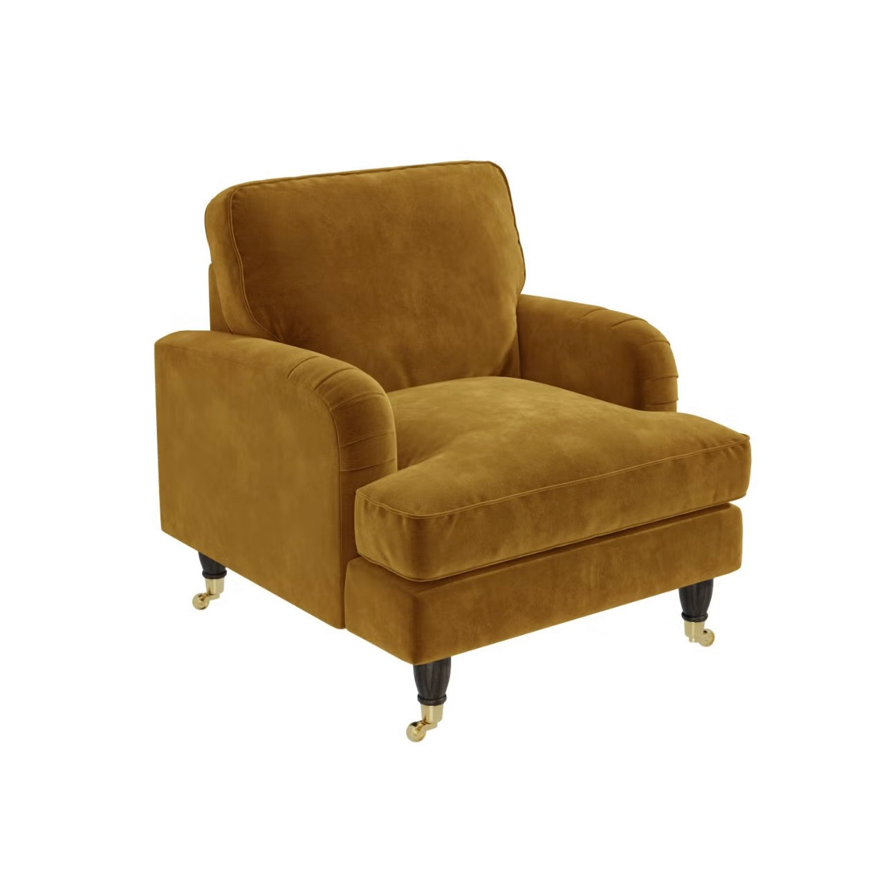 Velvet Armchair Upholstered Accent Chair Plush and Modern