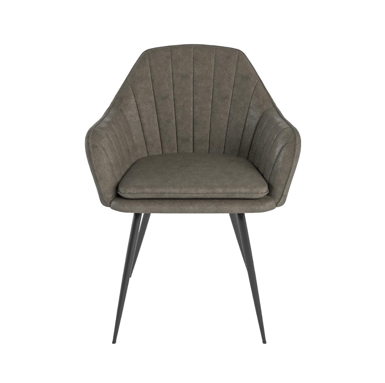 Modern Dining Set Black Table with Six Chairs