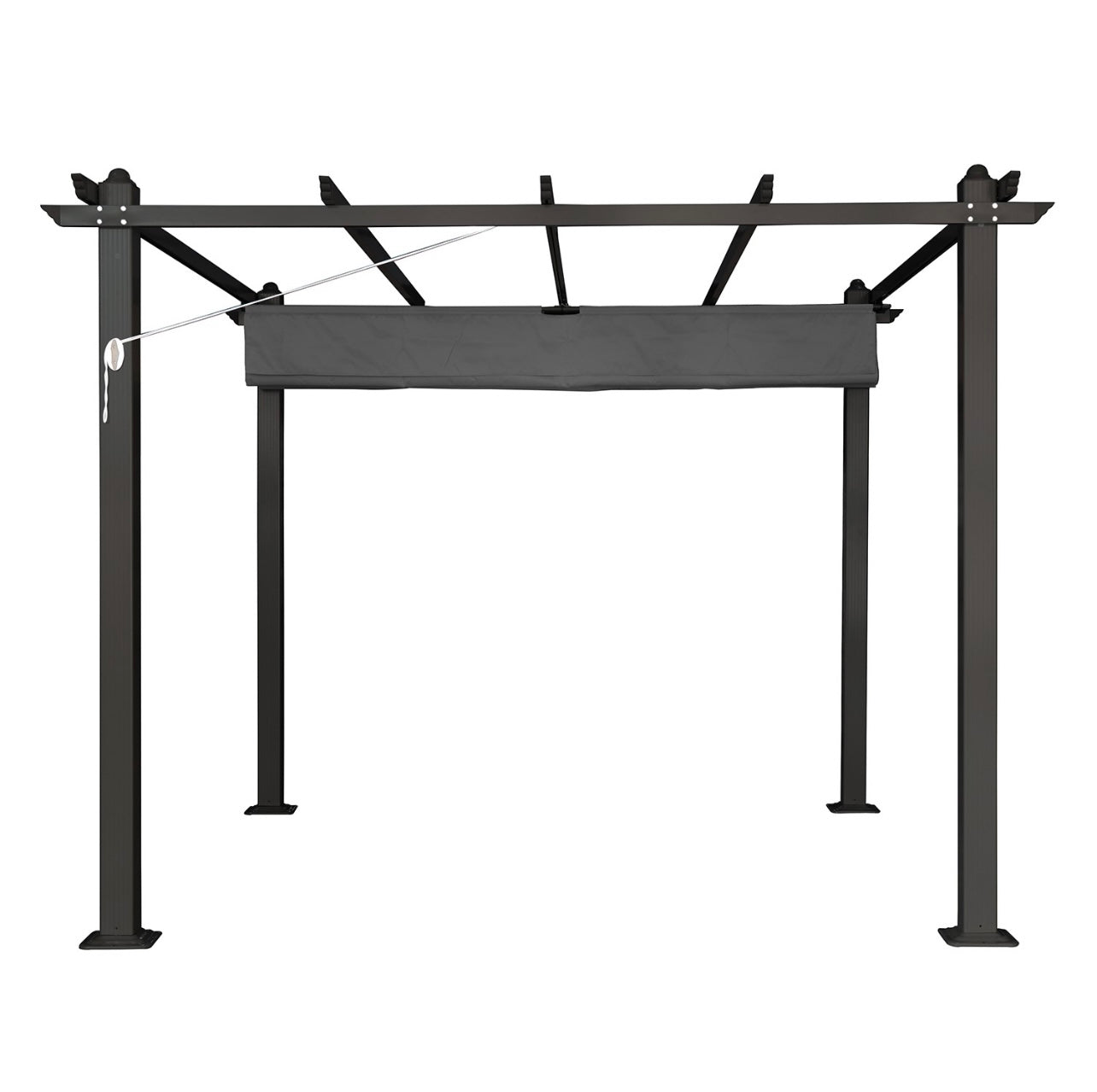 Aluminium Pergola Retractable Canopy Roof Garden Outdoor Patio