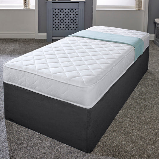 Single White Mattress 3ft Spring Quilted Luxury