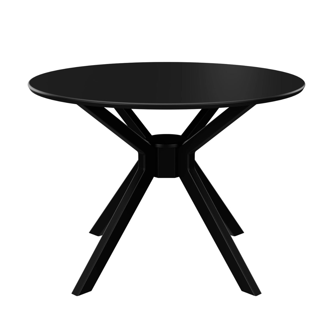 Black Dining Set Table and Four Chairs