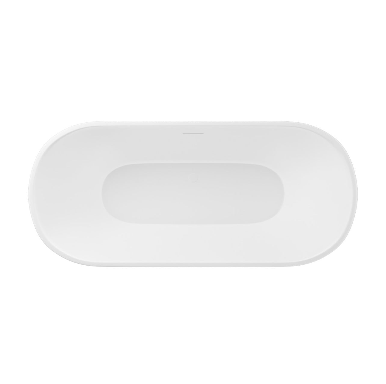 White Double Ended Bath Curved Modern Bathroom Freestanding Bathtub