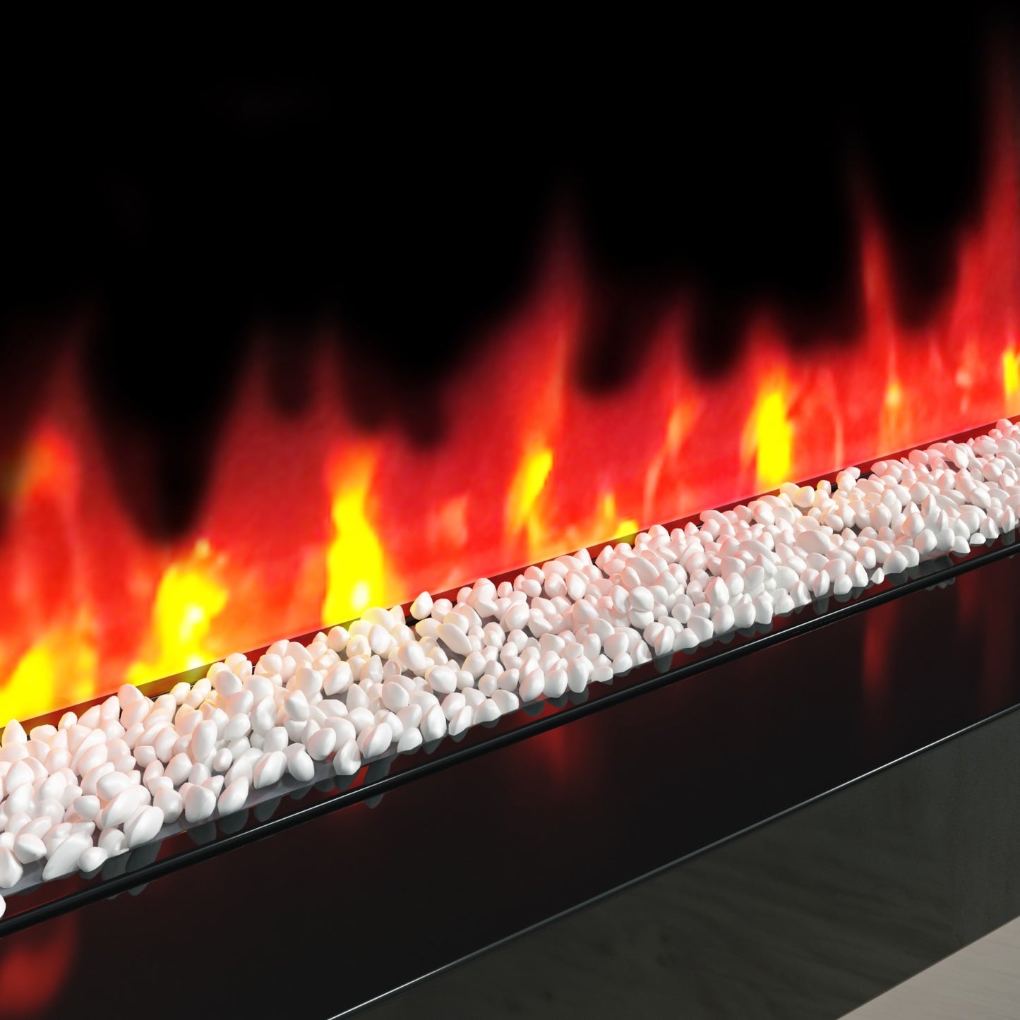 Electric Fireplace LED Flame Freestanding with Remote Control