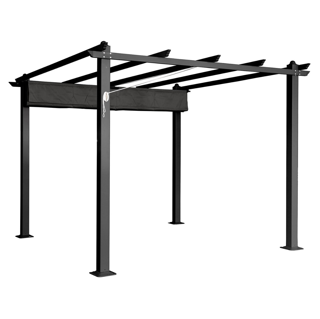 Aluminium Pergola Retractable Canopy Roof Garden Outdoor Patio