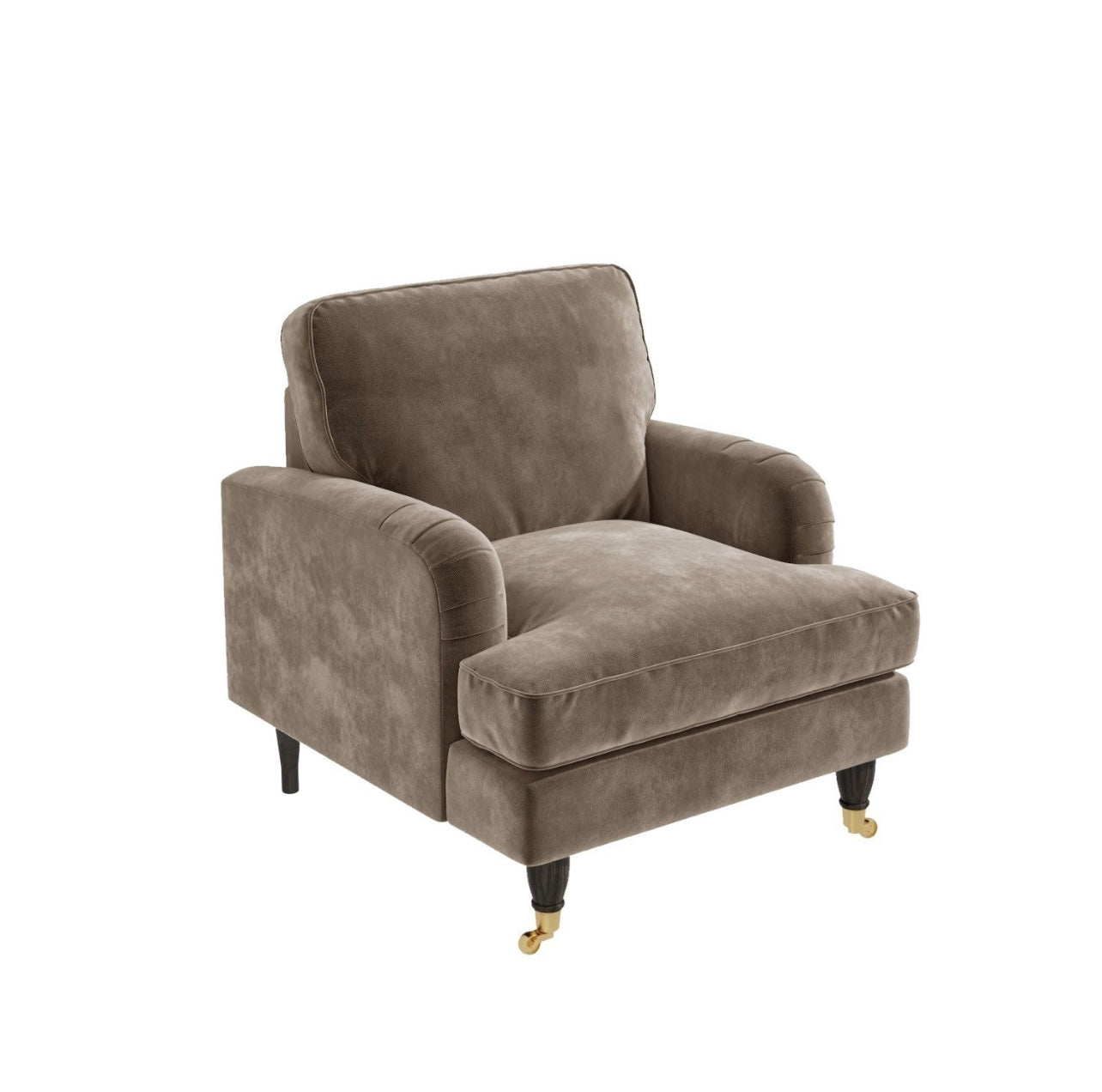 Velvet Armchair Upholstered Accent Chair Plush and Modern
