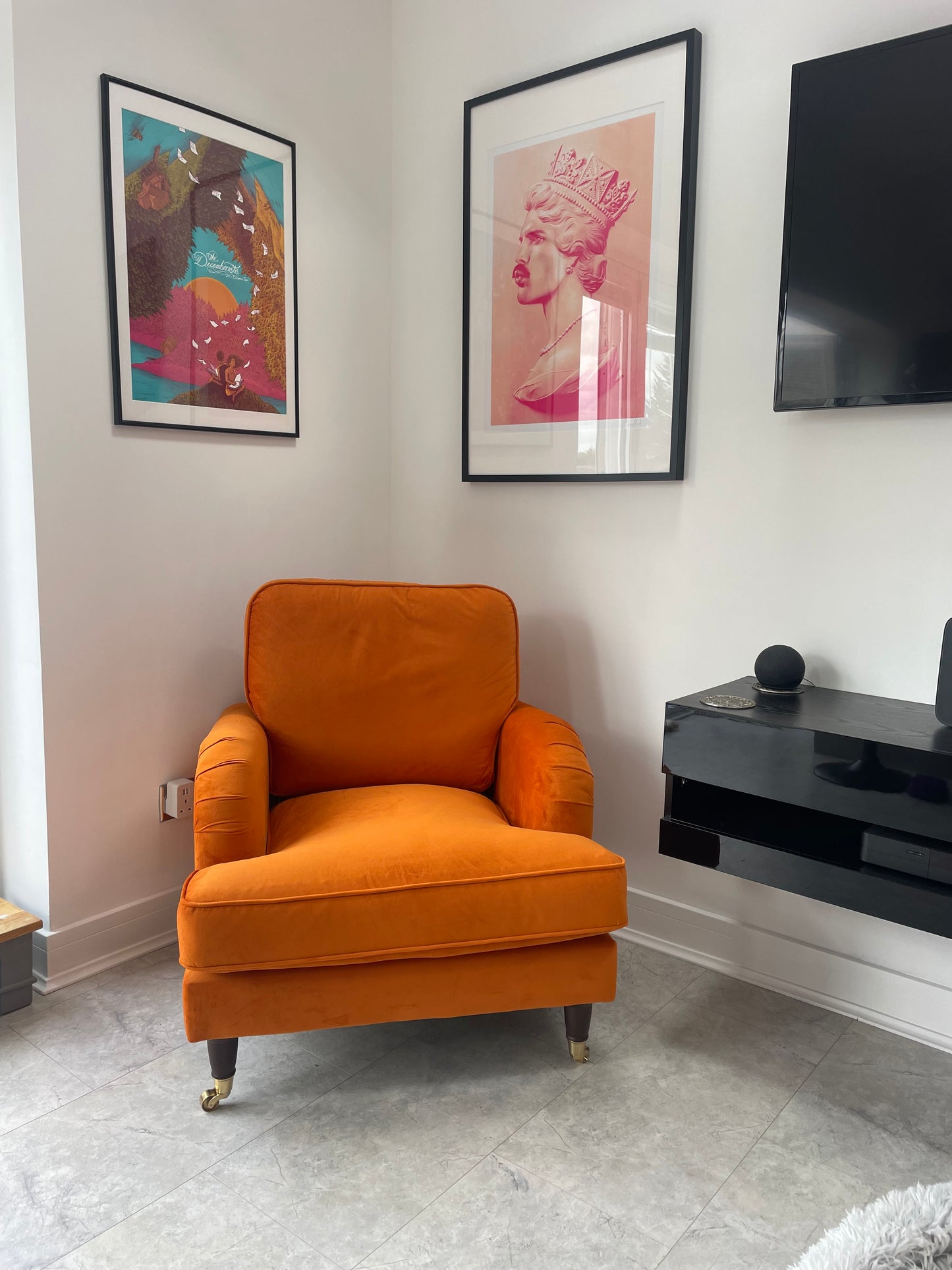 Velvet Armchair Upholstered Accent Chair Plush and Modern