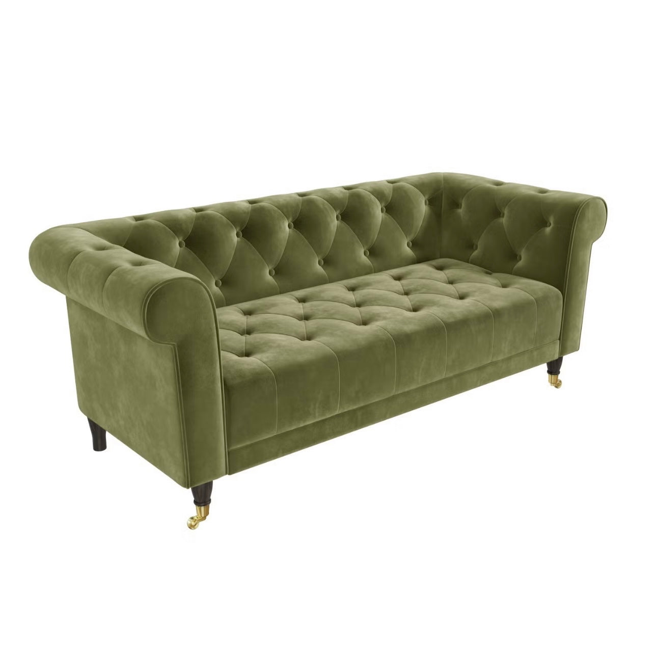 Velvet Sofa Three Seater Settee Upholstered