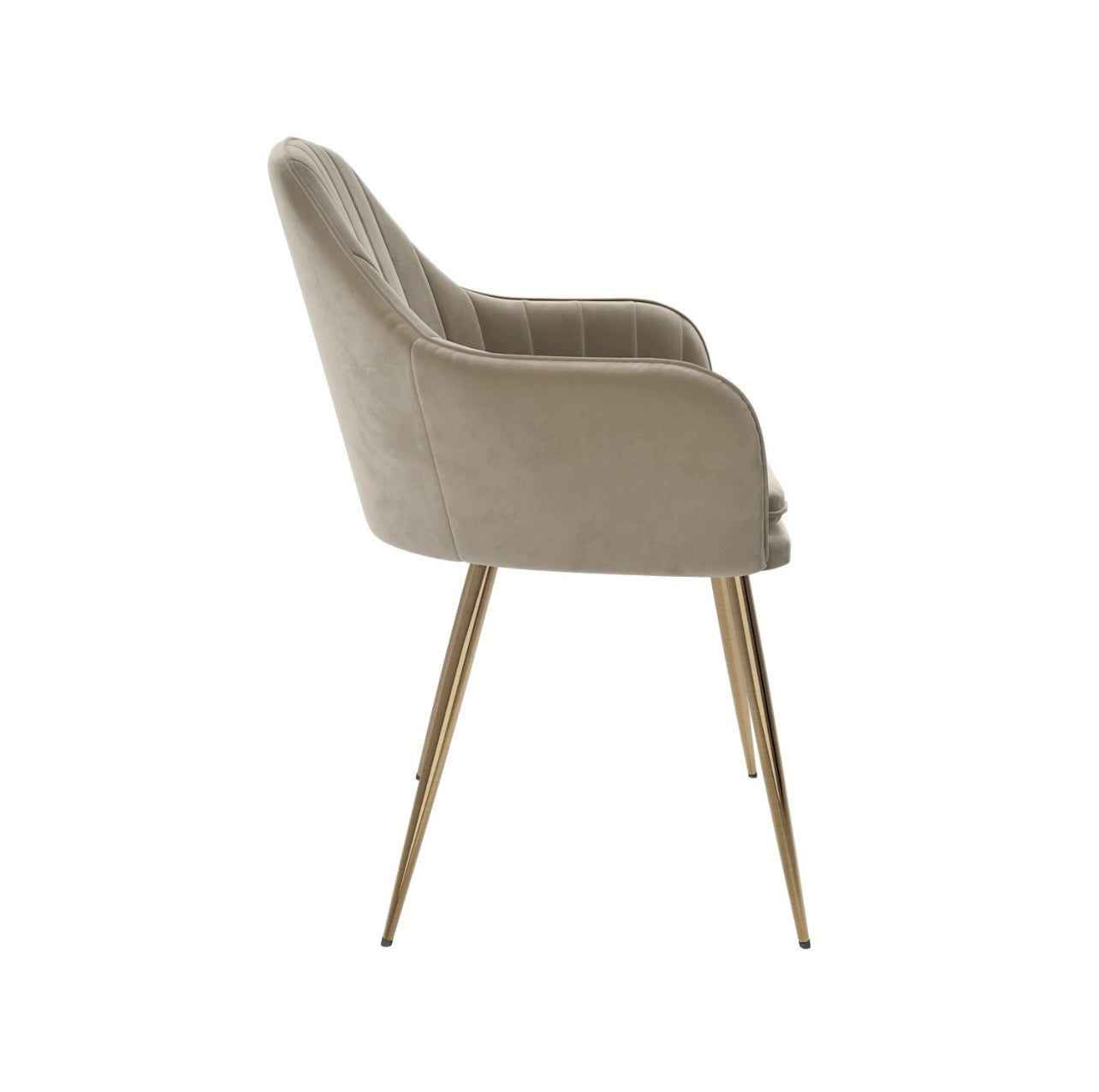 Dining Set Glass Table and Four Velvet Chairs