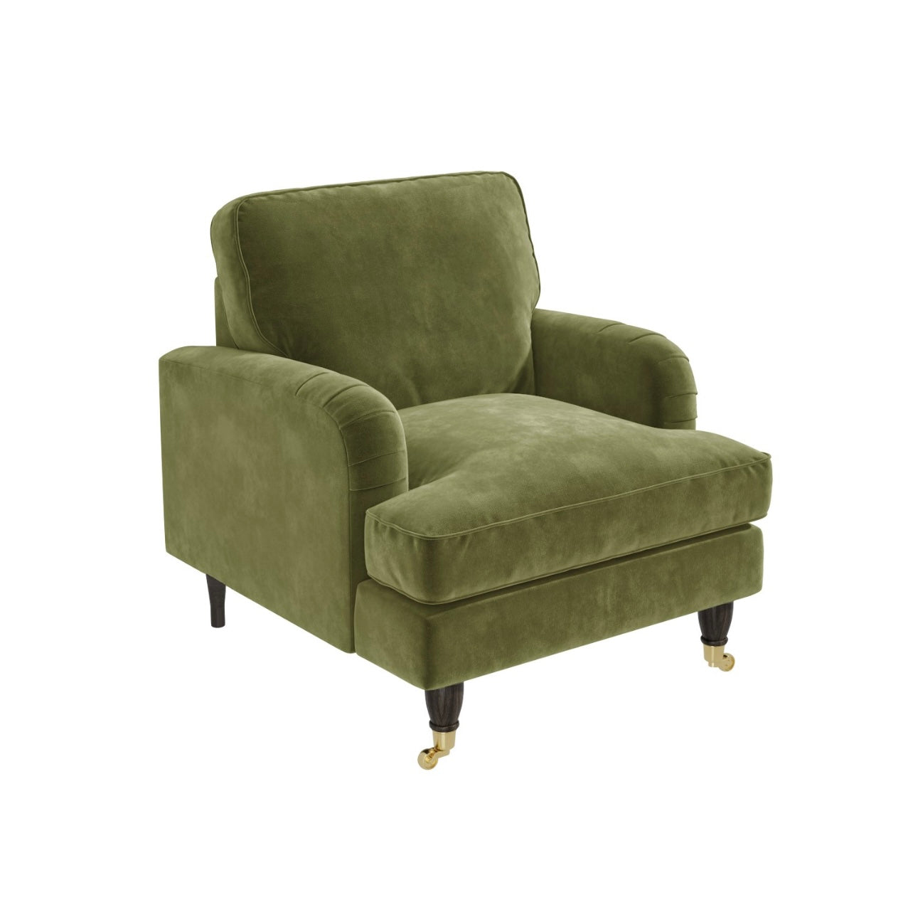 Velvet Armchair Upholstered Accent Chair Plush and Modern