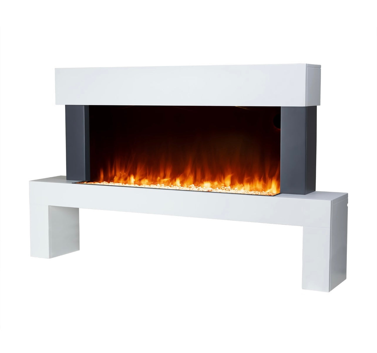 Electric Fireplace with LED Flame and Logs