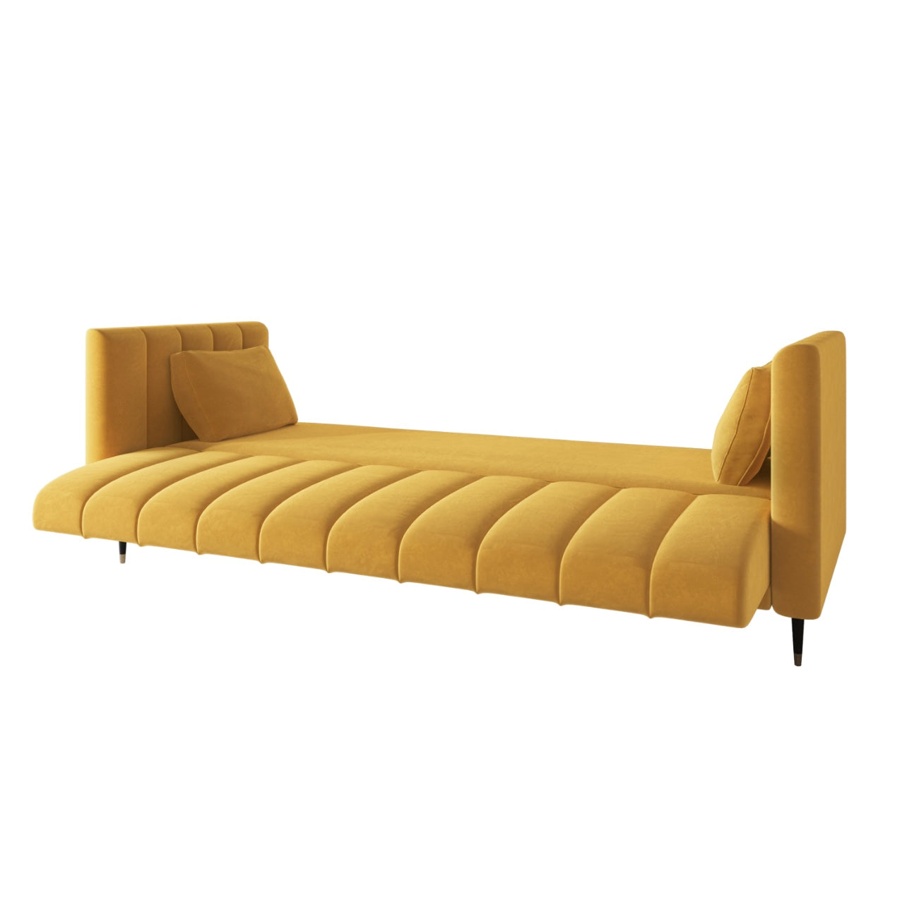 Velvet Sofa Bed 3 Seater Sleeper Sofa with Cushions