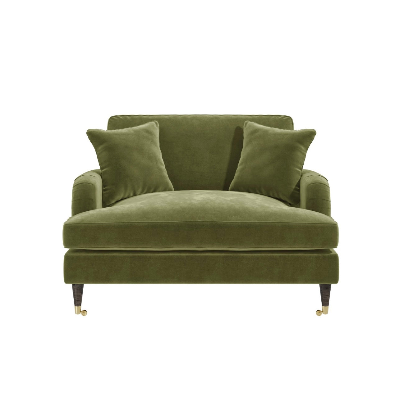 Loveseat Sofa Velvet Couch 2 Seater with Cushions