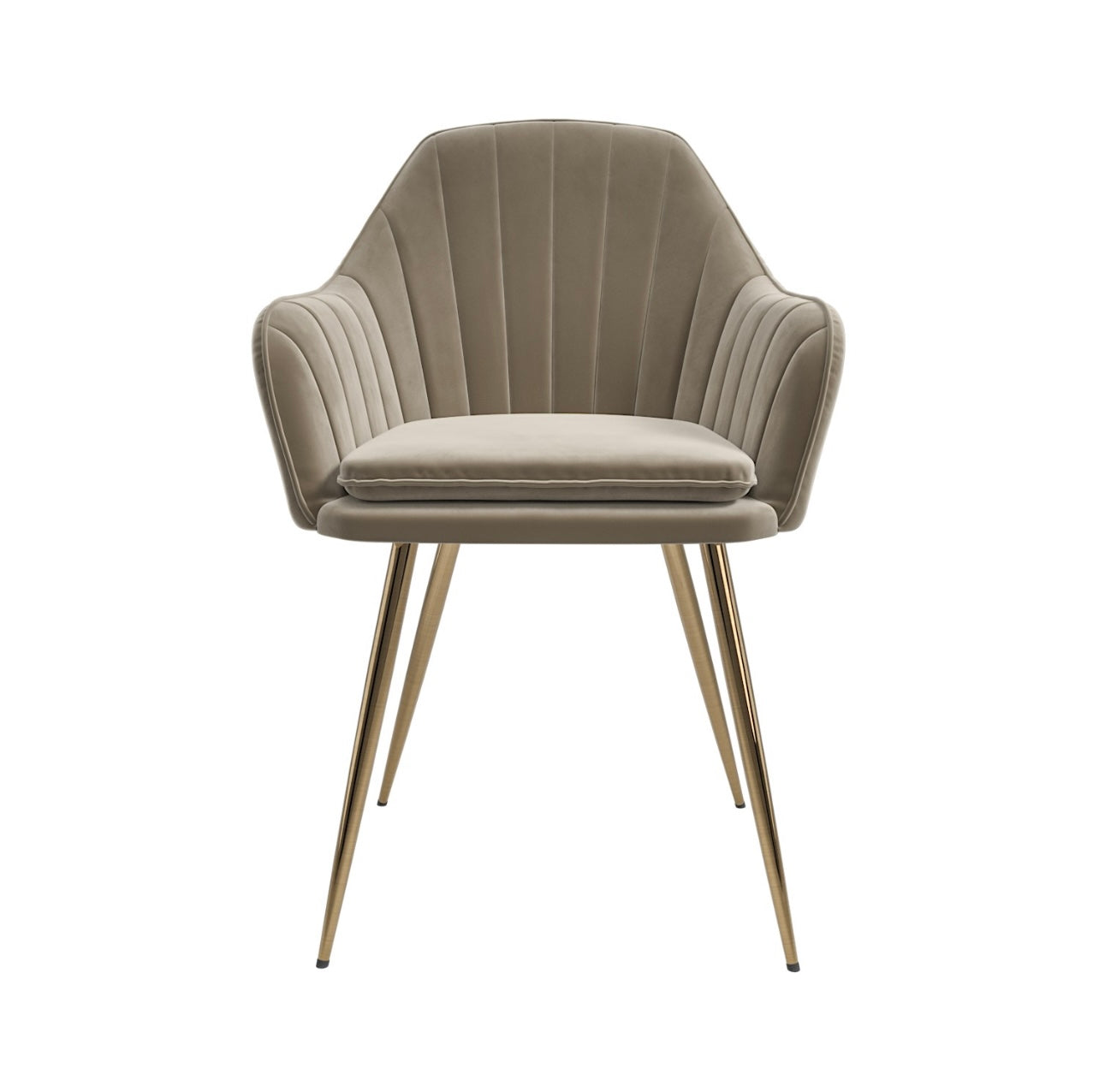 Dining Set Glass Table and Four Velvet Chairs