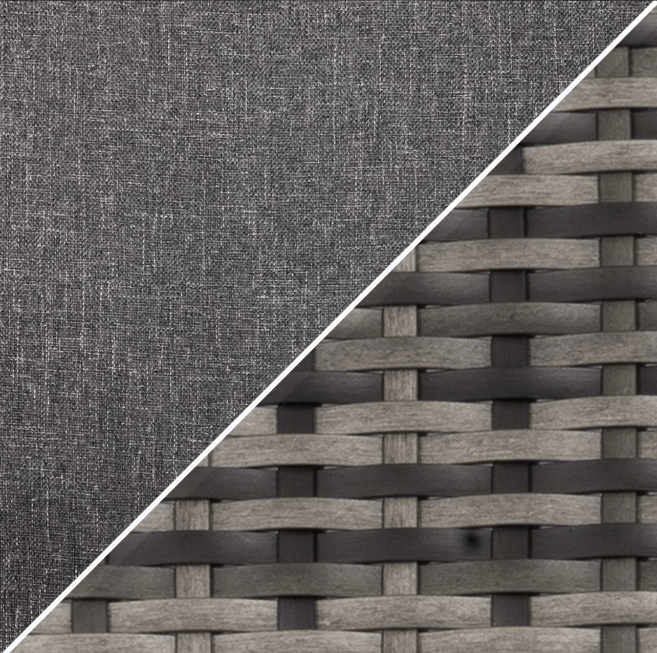 Grey Rattan Garden Sofa Set with Cushions and Table Outdoor Living