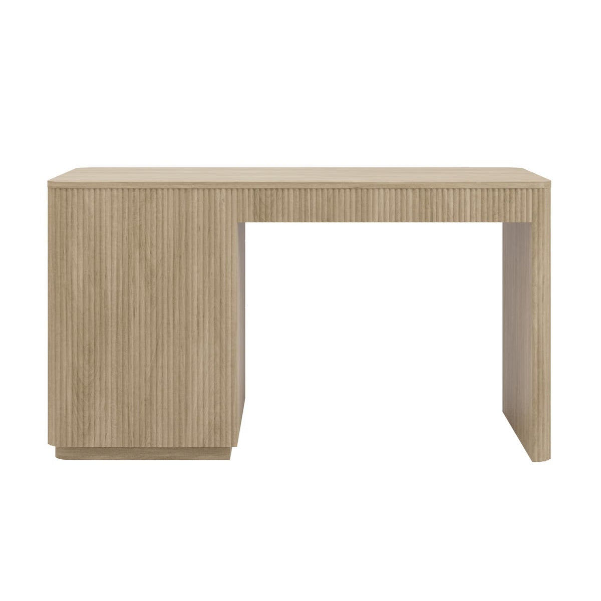 Oak Home Office Desk with Drawers