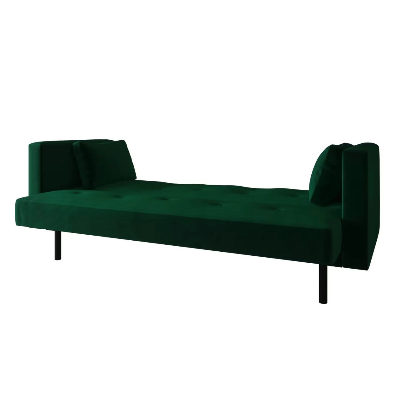 Velvet Sofa Bed 3 Seater Sleeper Sofa with Cushions