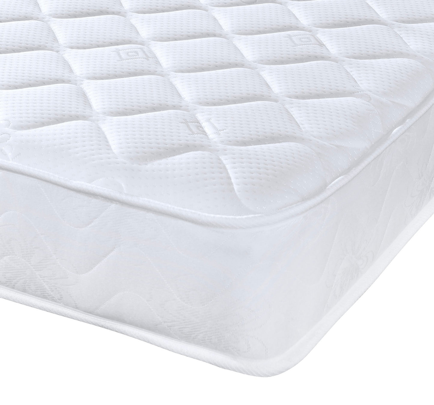 Single White Mattress 3ft Spring Quilted Luxury