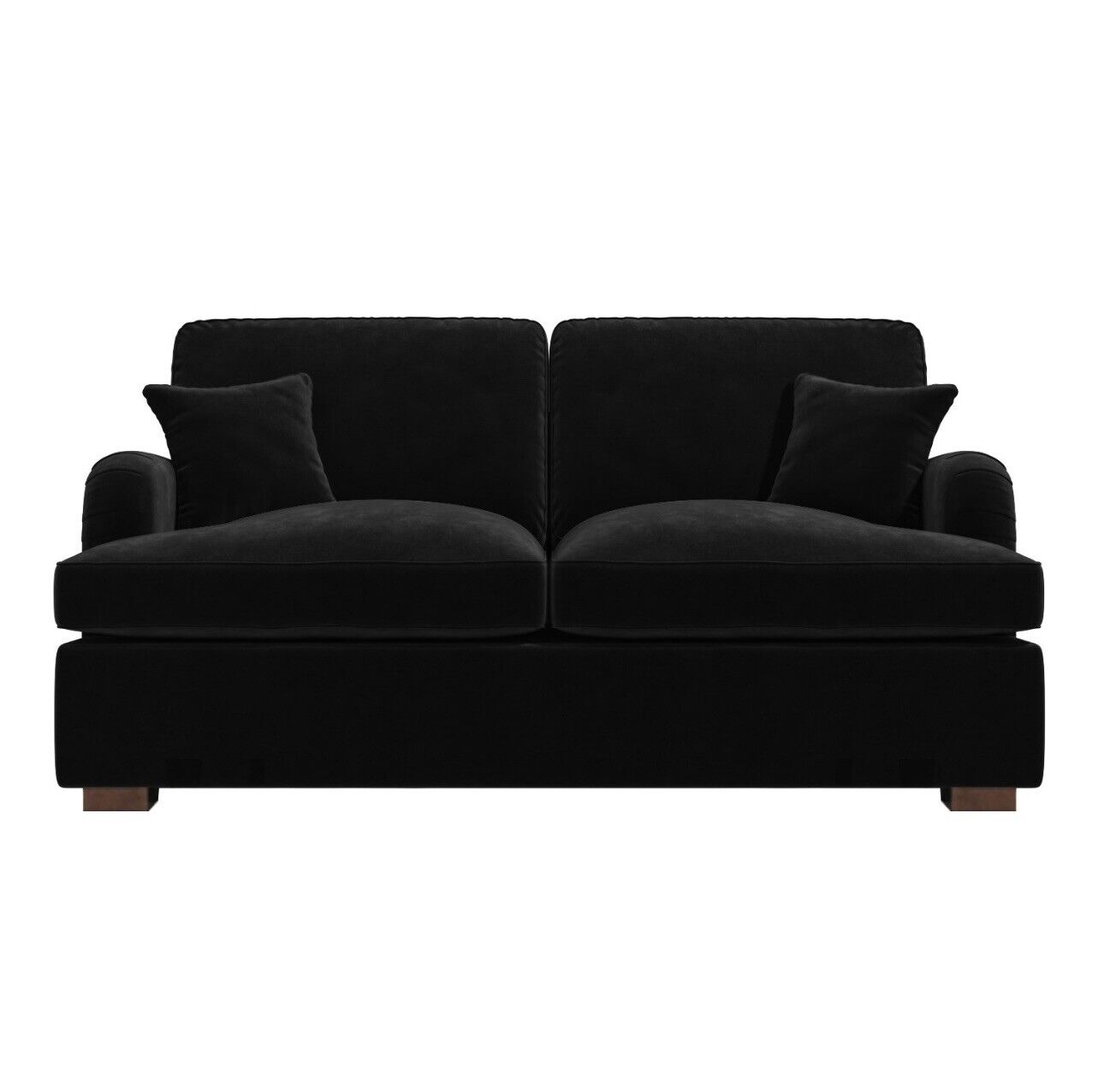 Velvet Sofa Bed 2 Seater Sleeper Sofa with Mattress and Cushions