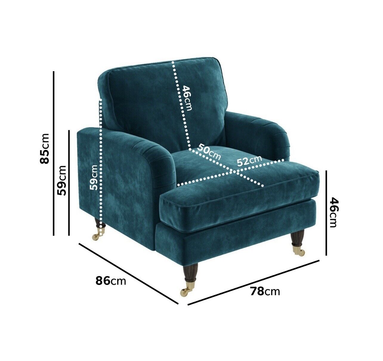 Velvet Armchair Upholstered Accent Chair Plush and Modern