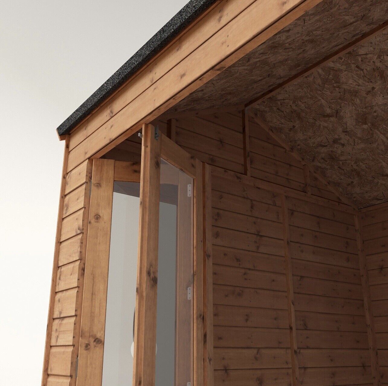 Summerhouse with Bi-Fold Shatterproof Doors and Lockable