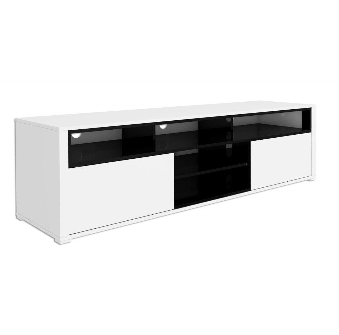TV Unit Stand with Adjustable Shelf and Storage