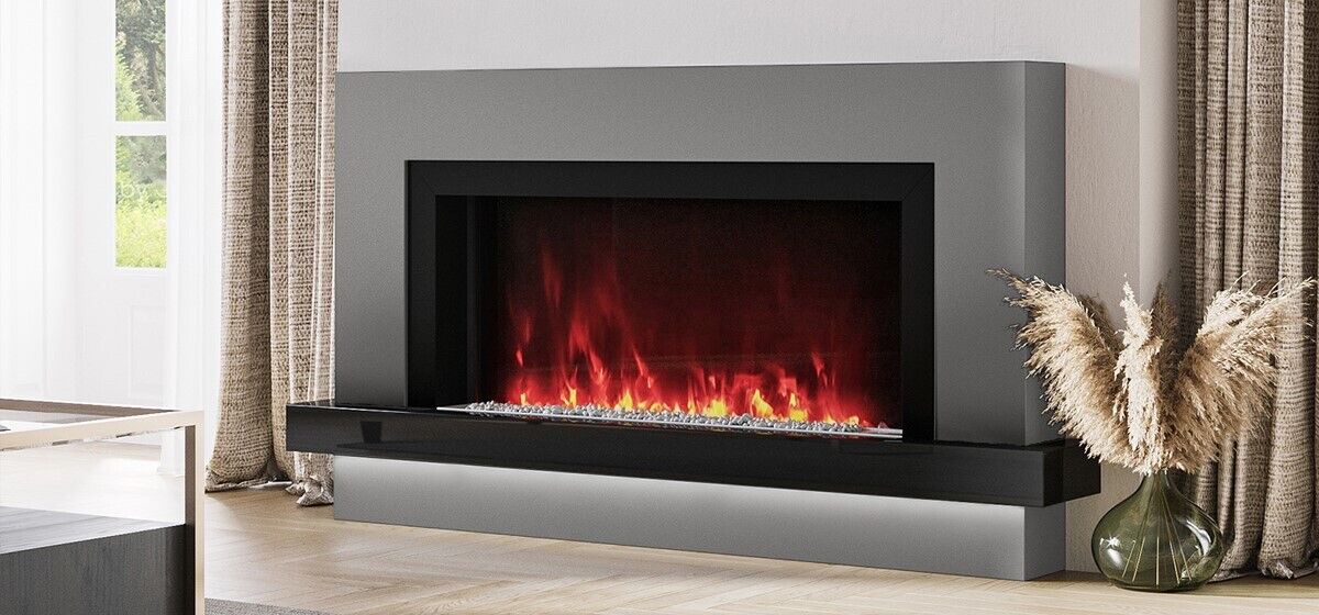 Electric Fireplace LED Flame Freestanding with Remote Control
