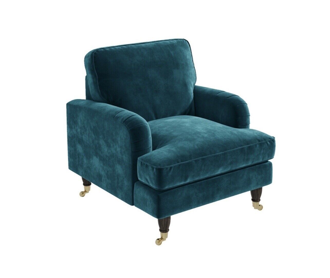 Velvet Armchair Upholstered Accent Chair Plush and Modern