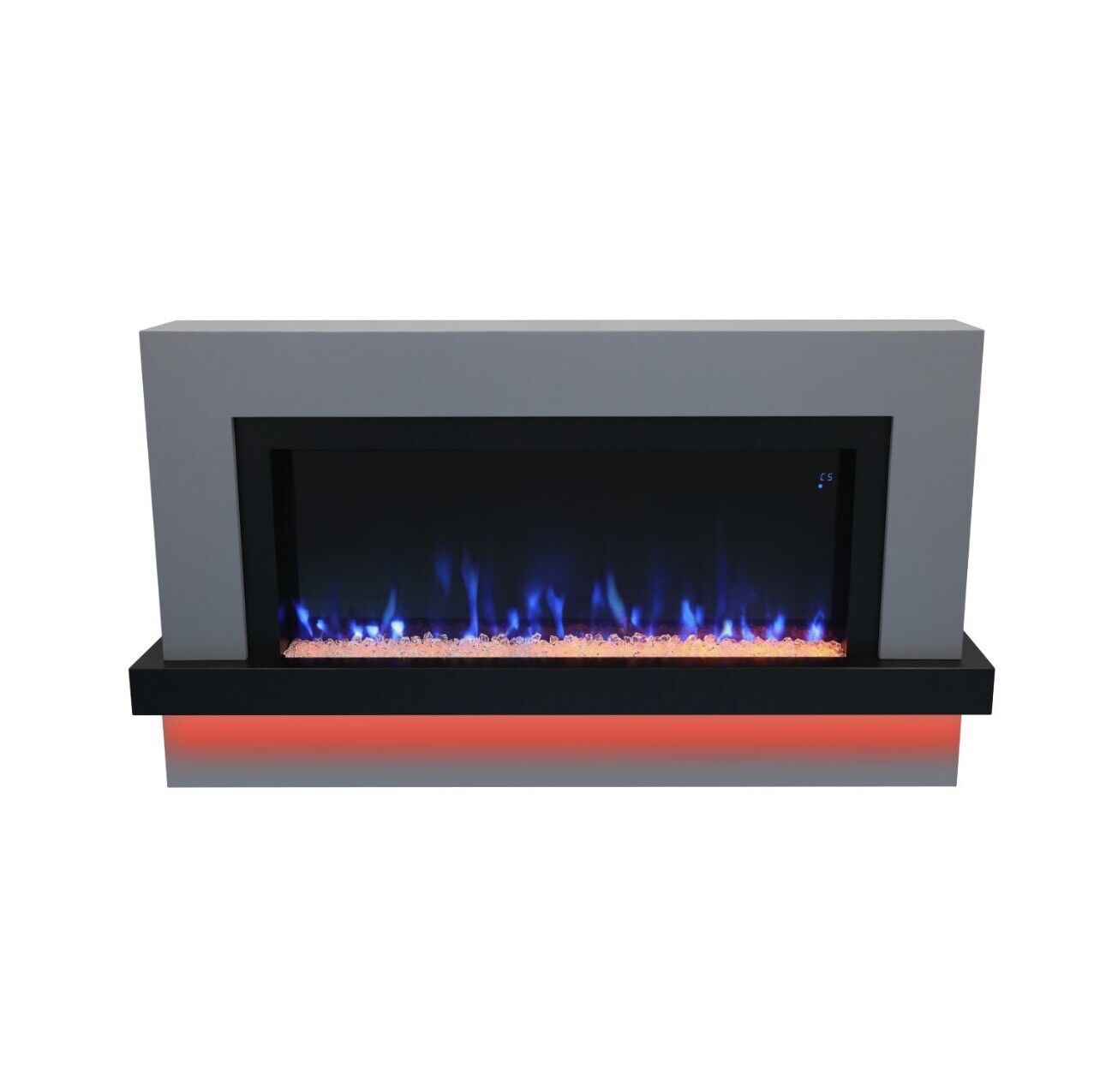 Electric Fireplace LED Flame Freestanding with Remote Control