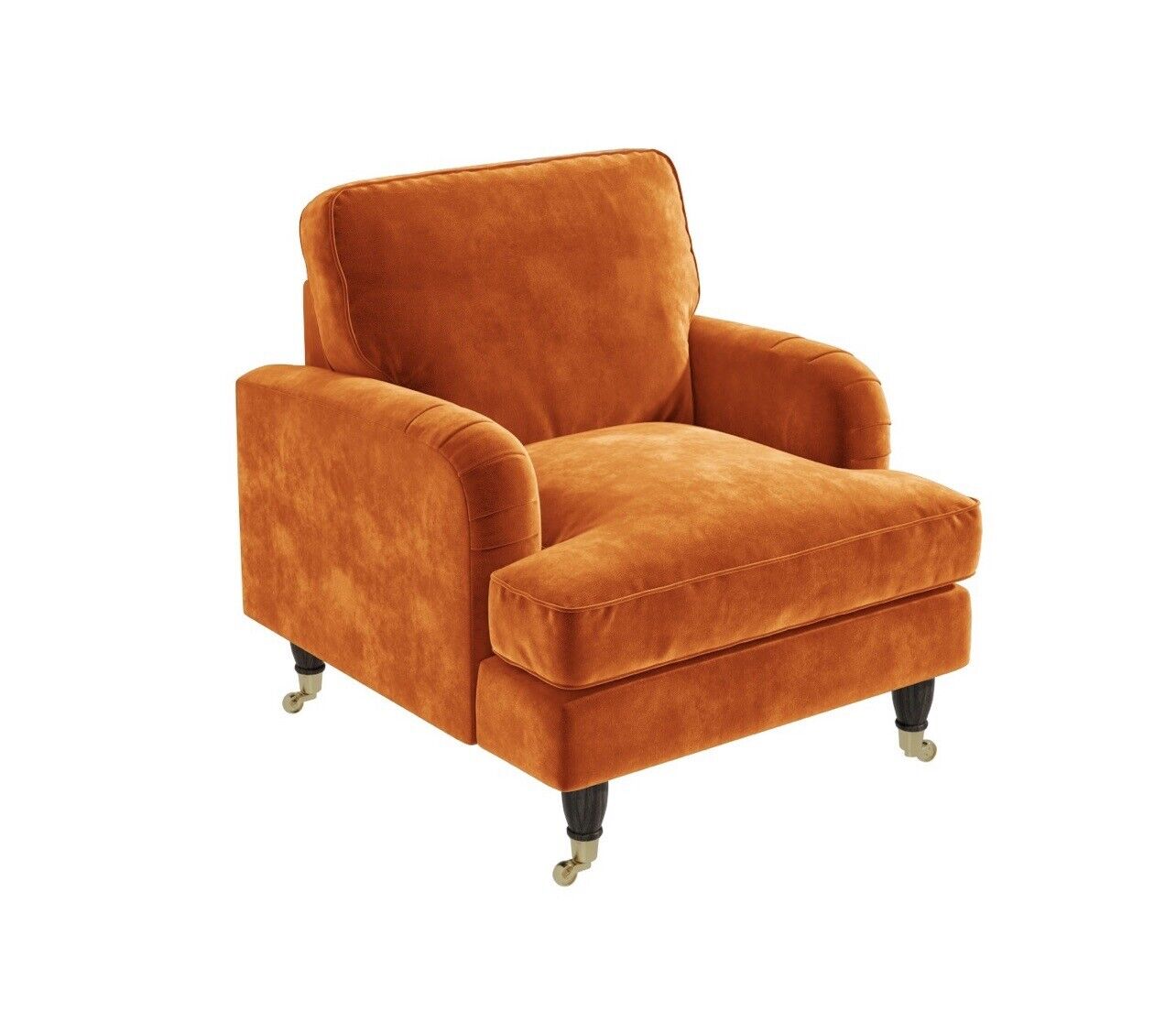 Velvet Armchair Upholstered Accent Chair Plush and Modern