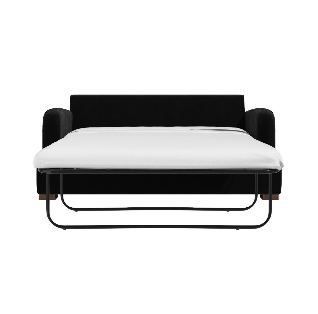 Velvet Sofa Bed 2 Seater Sleeper Sofa with Mattress and Cushions