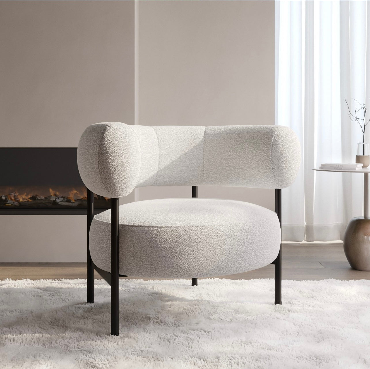Velvet Armchair Upholstered Accent Chair Modern