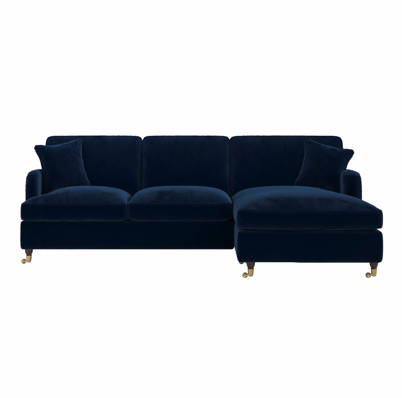 Sofa Bed Four Seater Velvet Sleeper Sofa with Mattress and Cushions