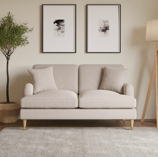 Sofa 2 Seater Couch Upholstered with Cushions