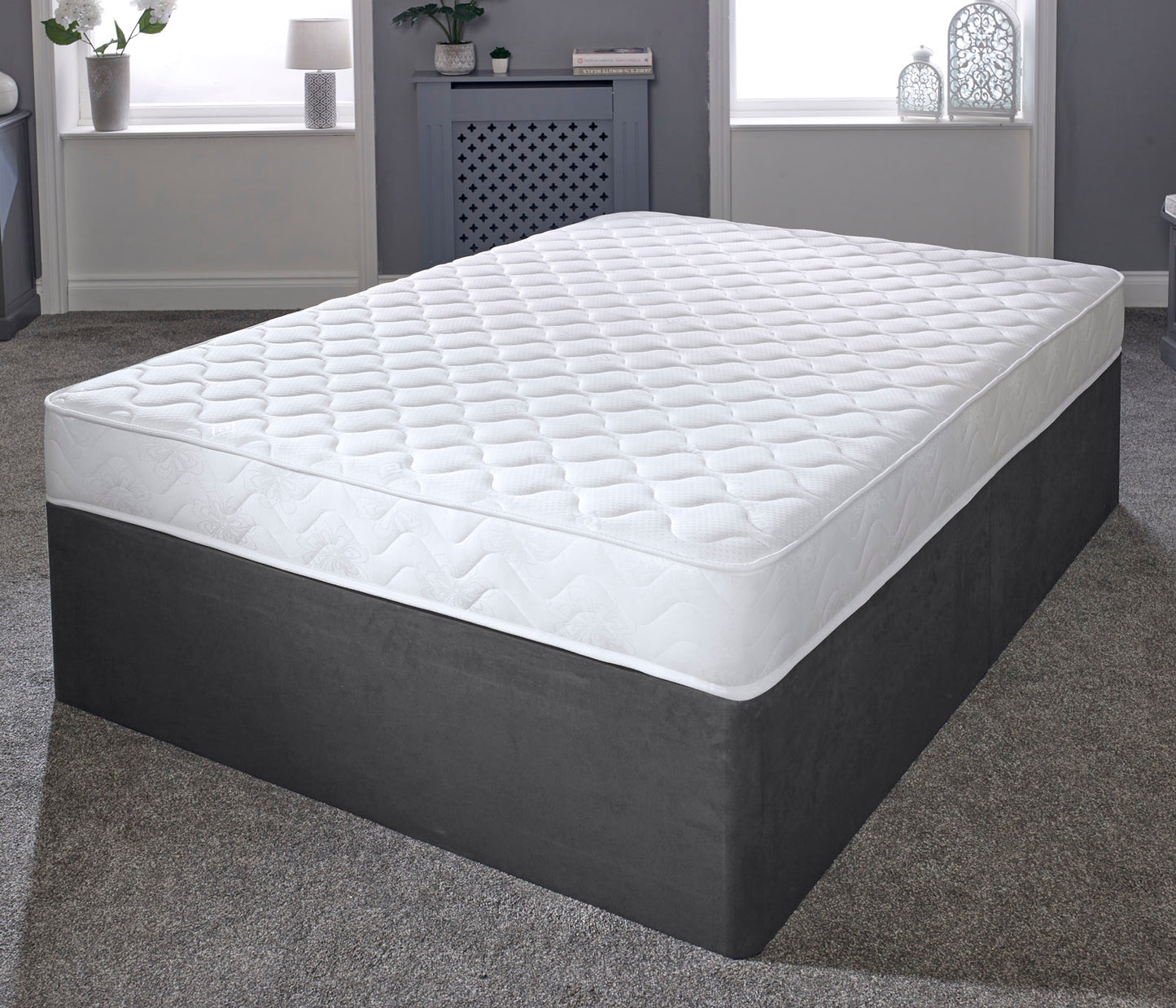 Double White Mattress 4ft 6 Spring Quilted Luxury